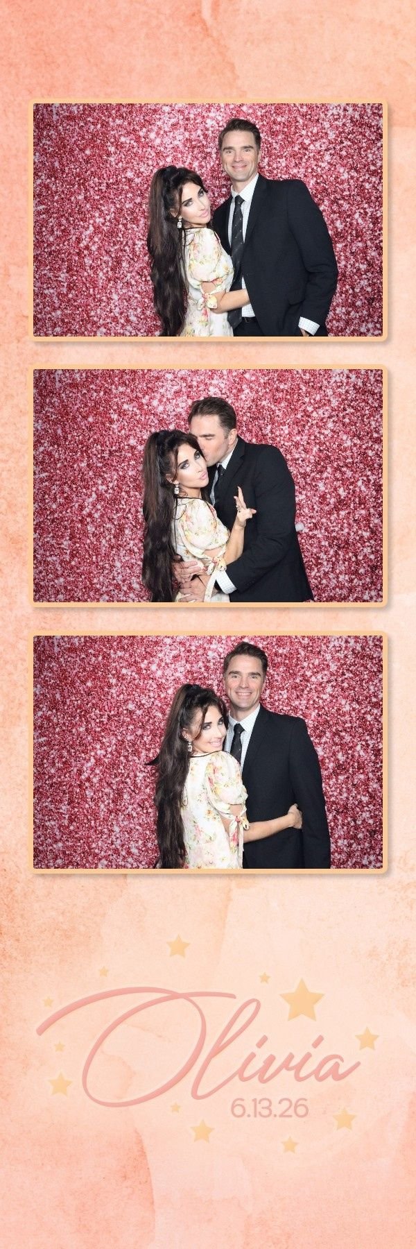 Custom photo booth overlay strip example