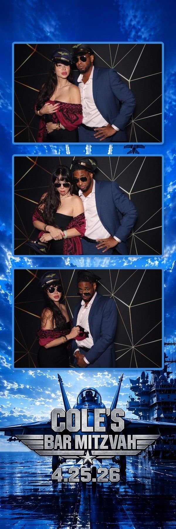 Custom photo booth overlay strip example