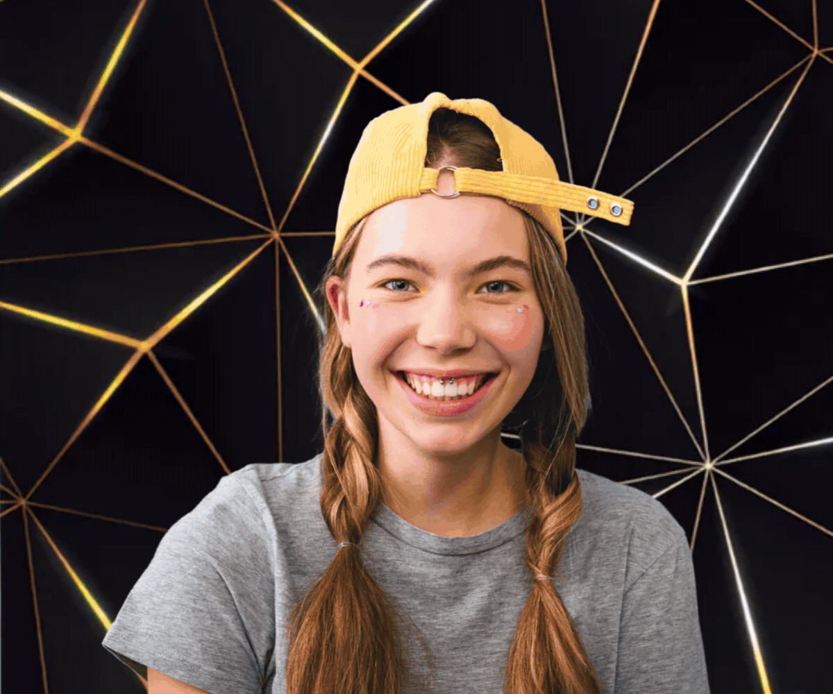 Photo booth backdrop example GIF